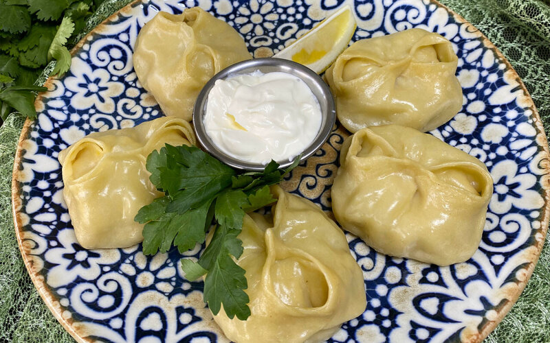 Манты с судаком