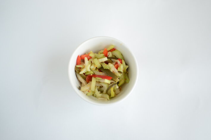 Салат сельдерей с овощами