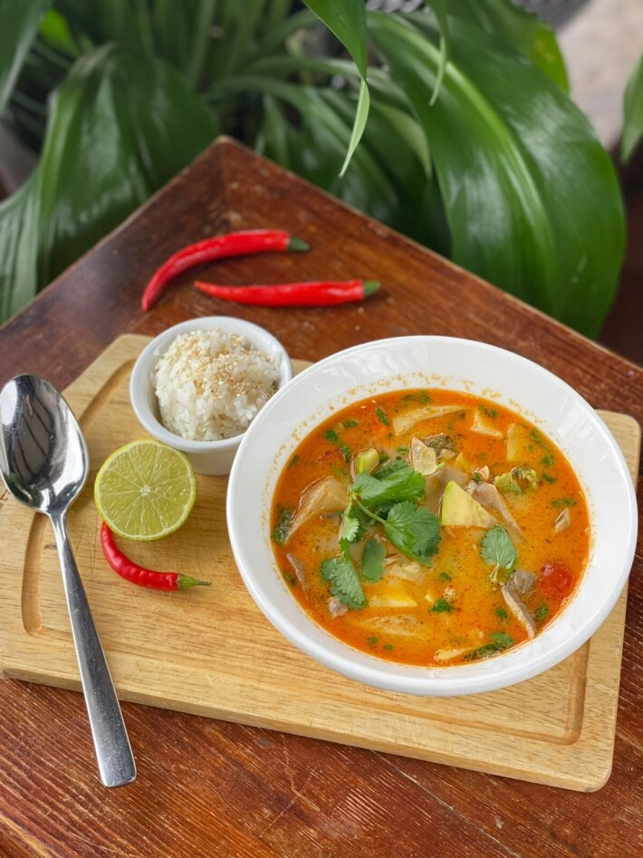 Постный тайский суп
