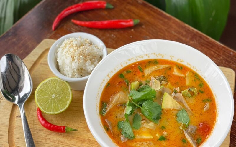 Постный тайский суп