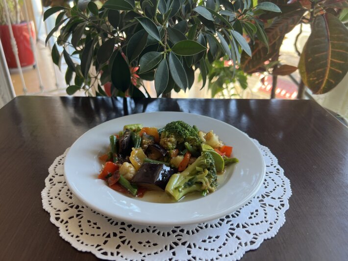 Овощи в соевом соусе