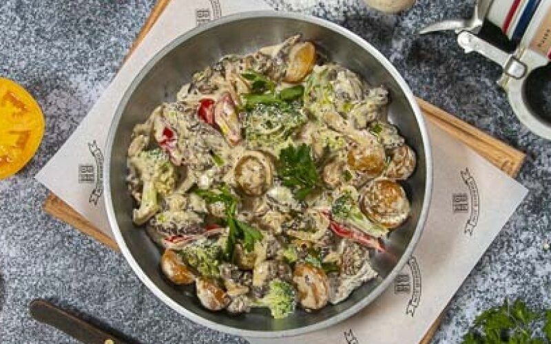 Говядина в сливочном соусе