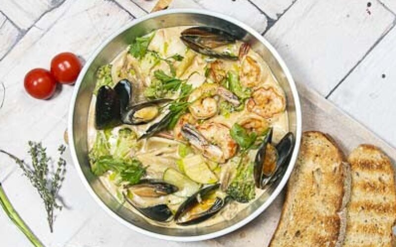 Соте из морепродуктов