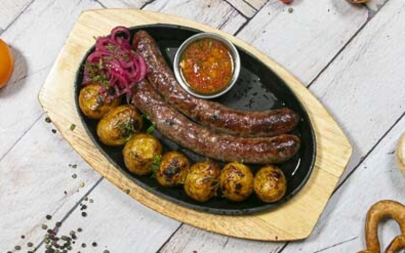 "Бамбергские" с картофелем на мангале