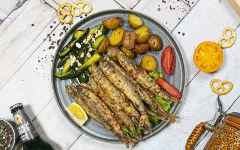 Корюшка жареная