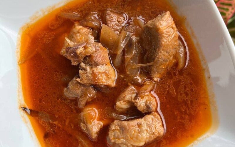 Поджарка из свинины