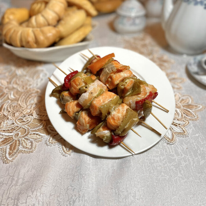 Шашлычки из семги
