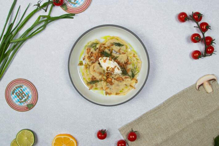 Вареники с картофелем и грибами