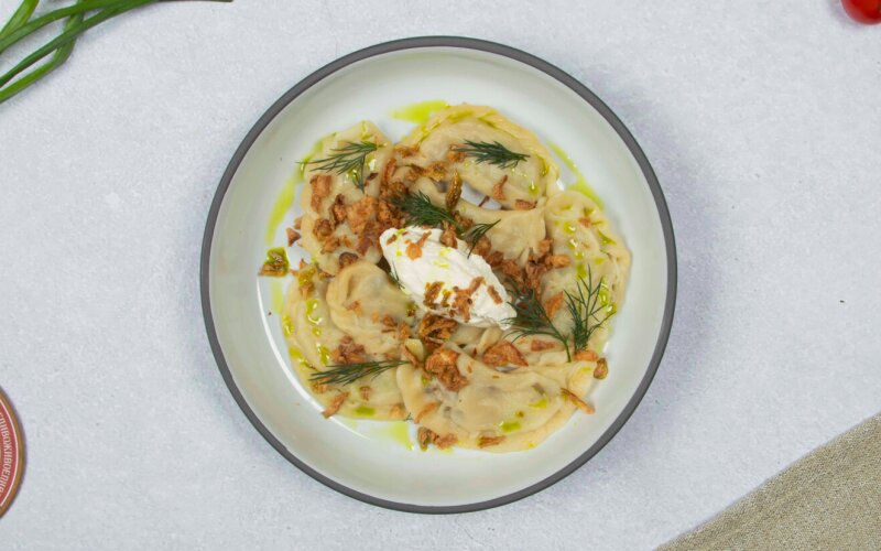 Вареники с картофелем и грибами