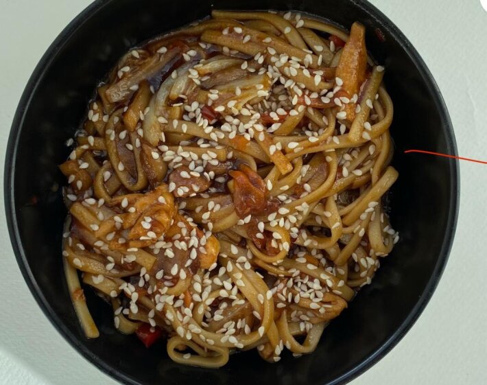 Лагман с куриной грудкой