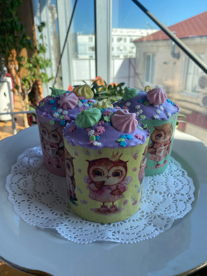 Кулич творожный цукат 380 гр.