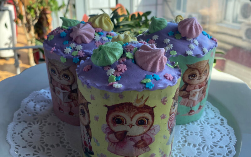 Кулич творожный цукат 380 гр.
