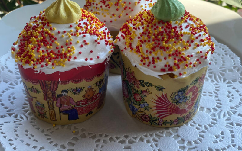 Кулич творожный изюм 180 гр.