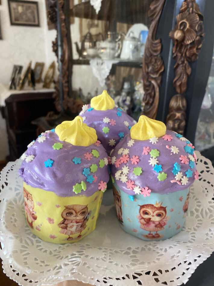 Кулич творожный цукат 180 гр.