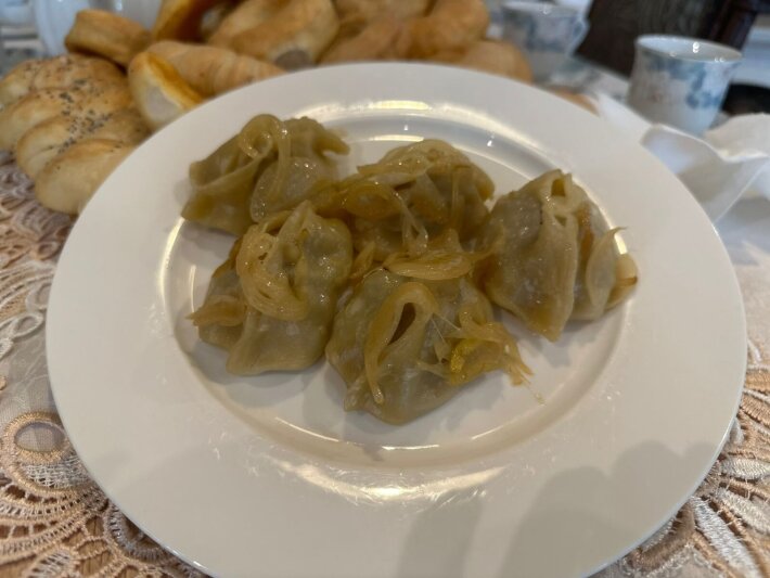 Манты с говядиной