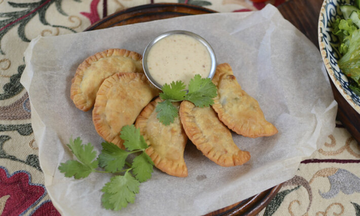 Мини чебуреки с мясом