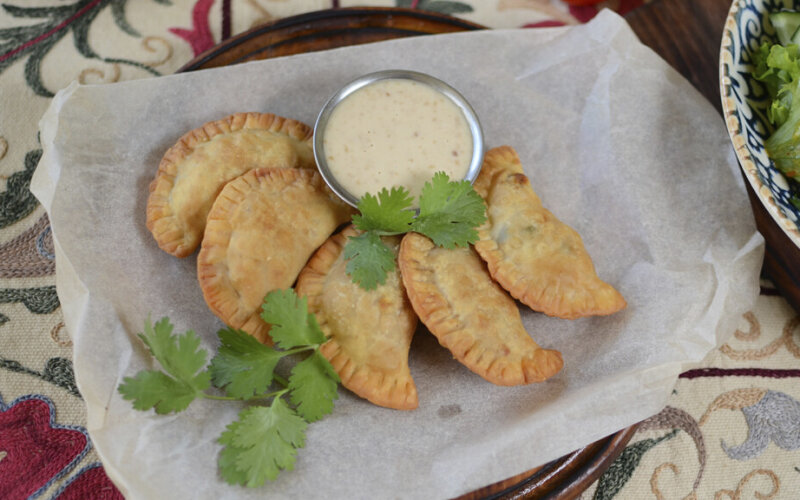 Мини чебуреки с говядиной