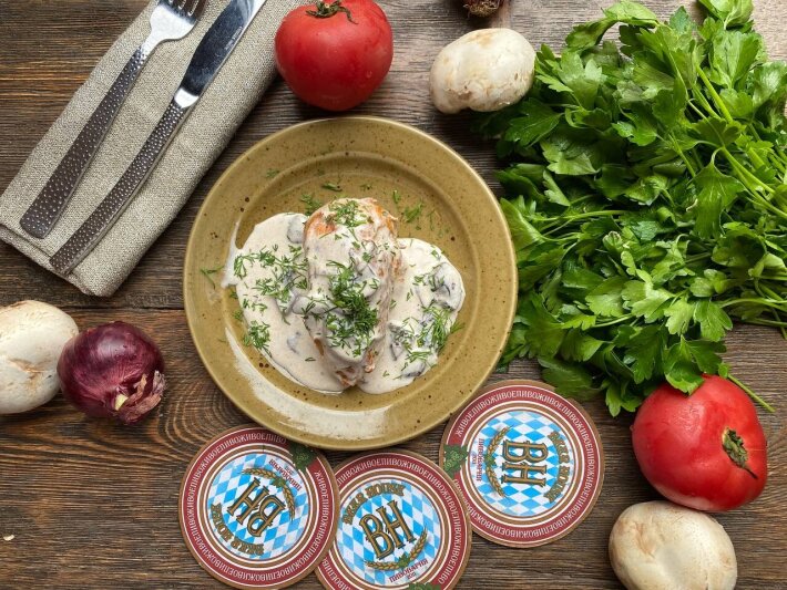 Куриная грудка в сливочном соусе