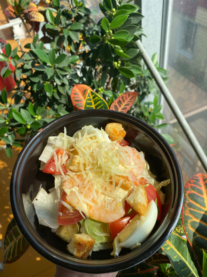 Цезарь с креветками