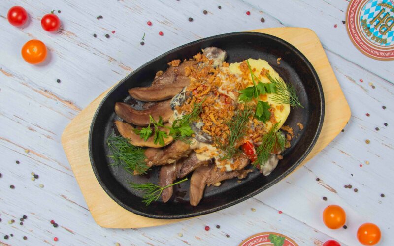 Язык барашка на сковороде