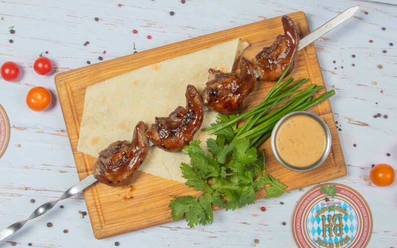 Язычки барашка на мангале