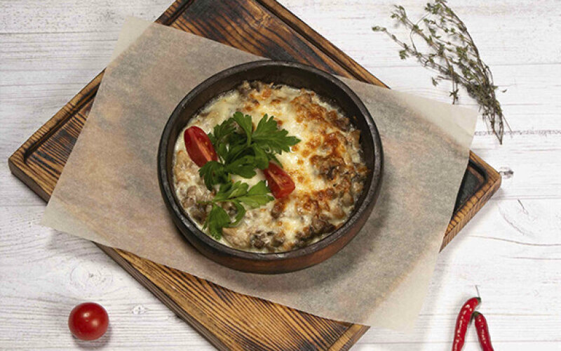 Жюльен с морепродуктами