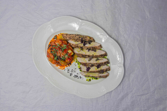 Рататуй с филе индейки