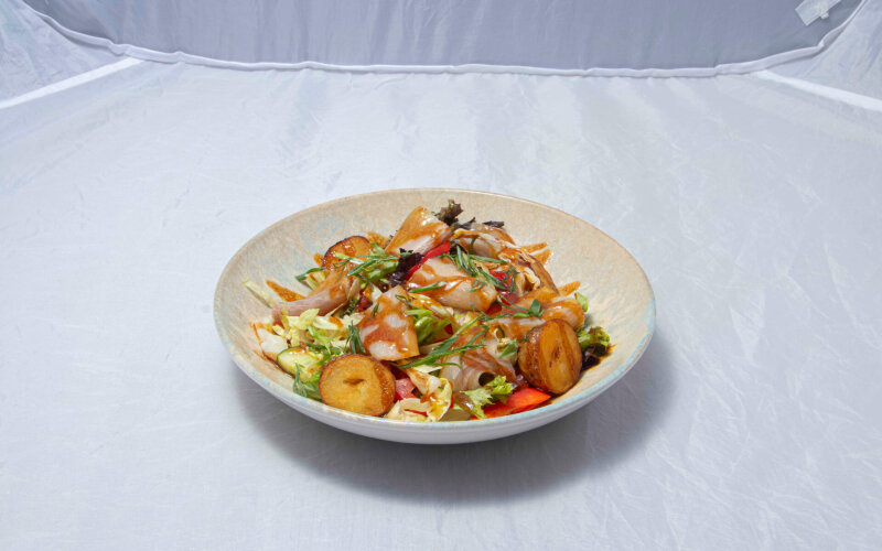 Салат с сомом по-Астрахански