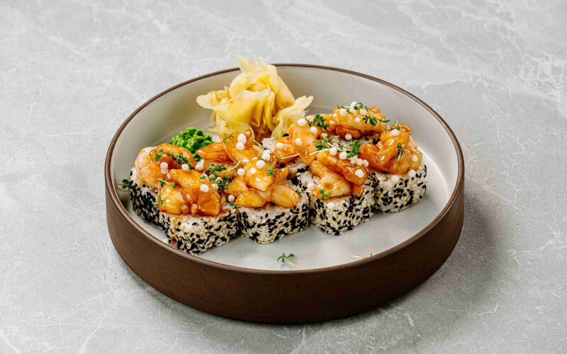 С креветкой в сеульском соусе