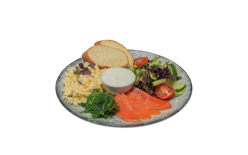 Завтрак с семгой