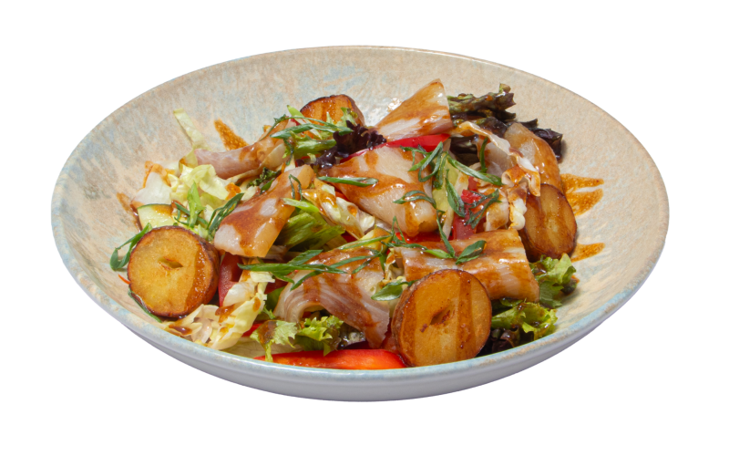 Салат с сомом по-Астрахански