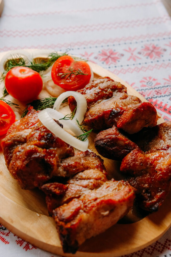 Шашлык из свиной шеи