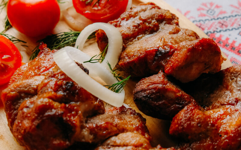 Шашлык из свиной шеи