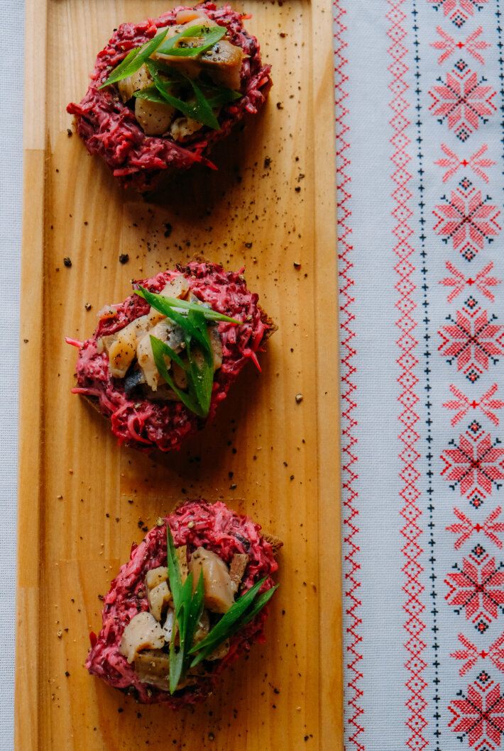 Тартинки со скумбрией