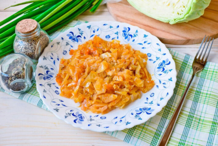 Капуста тушёная