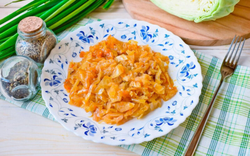 Капуста тушёная