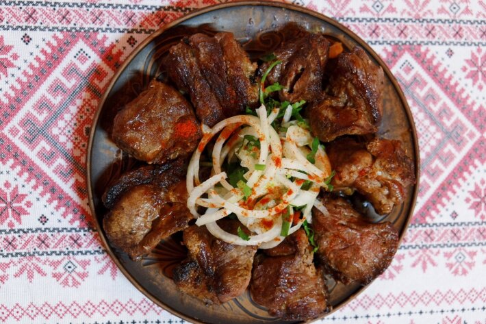Шашлык из мякоти баранины