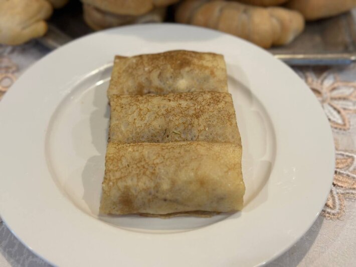 Блинчик с творогом