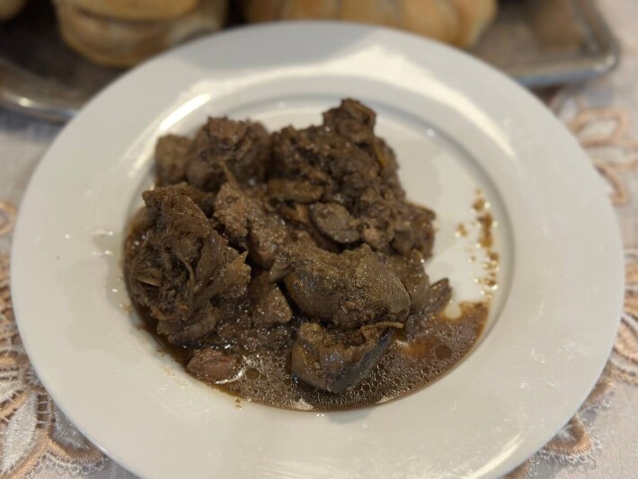 Куриная печень в соевом соусе