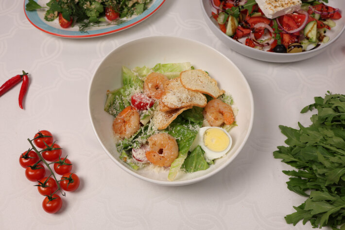 Цезарь с креветками