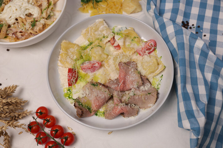 Равиоли Вителло тоннато