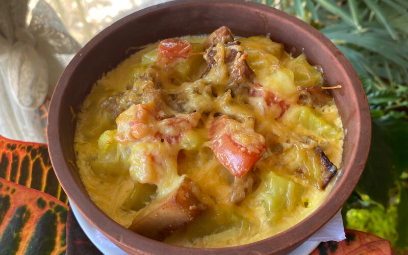 Горшочек «Курочка под шубой»