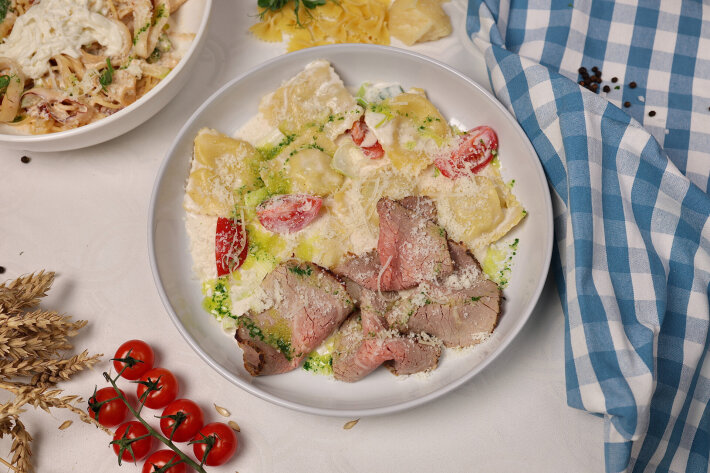 Равиоли Вителло тоннато