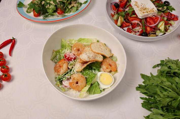 Цезарь с креветками