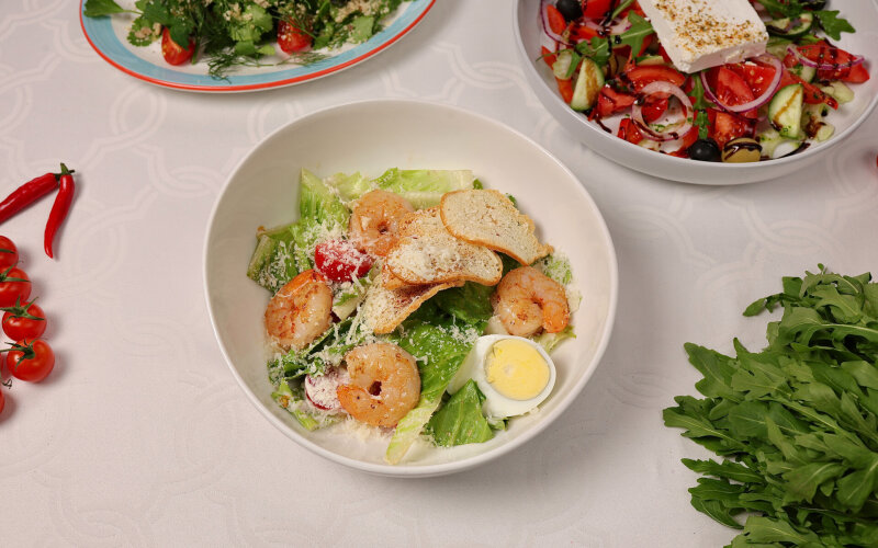 Цезарь с креветками