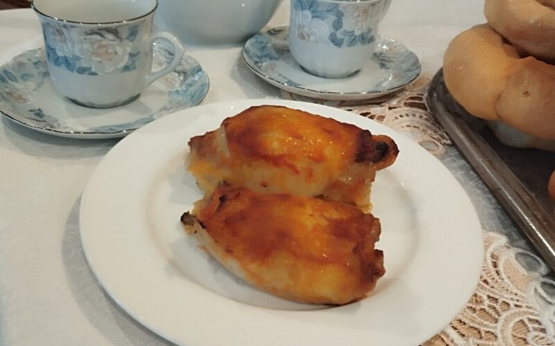 Рулетик с грибами и сыром