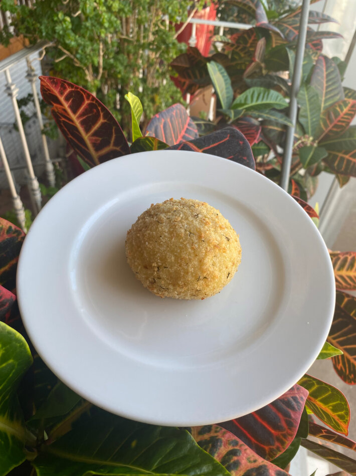 Зраза картофельная со шпинатом