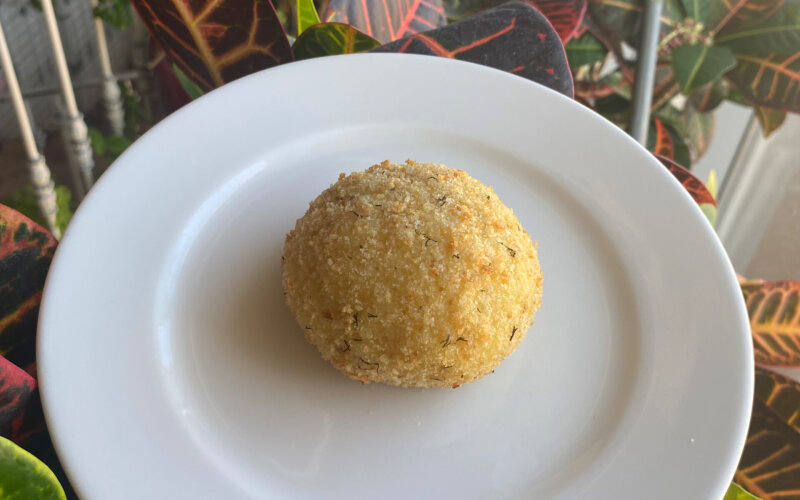 Зраза картофельная со шпинатом