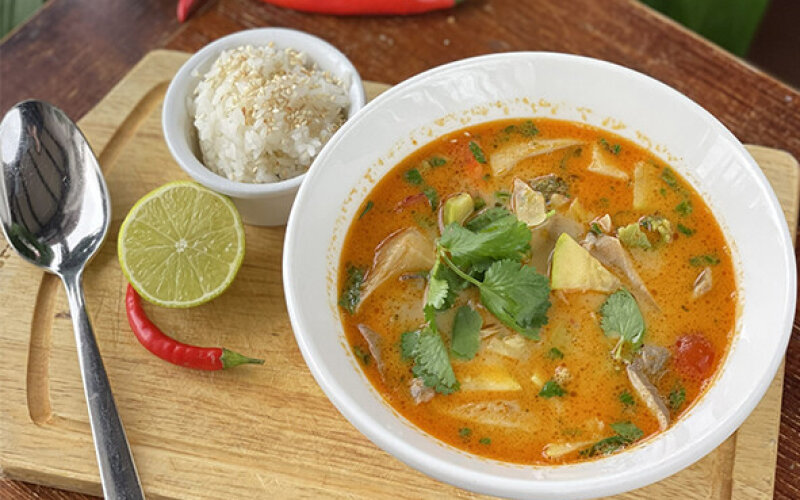 Постный тайский суп