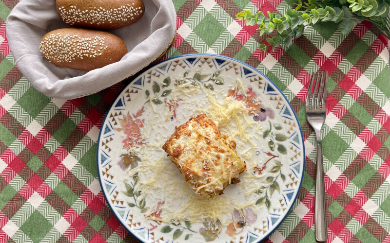 Лазанья с мясом и овощами